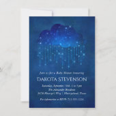 Invitation Bébé Sprinkle Classic Blue | Baby shower Moody (Devant)
