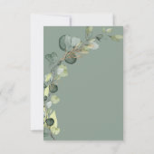 Invitation Bébé Sprinkle Douche Verdure Eucalyptus Green Inv (Dos)