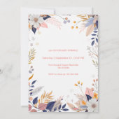 Invitation Bébé sprinkle petite citrouille rose (Dos)