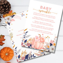 Bébé sprinkle petite citrouille rose