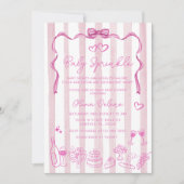 Invitation Bébé Sprinkle Whimsical main tiré Baby shower (Devant)