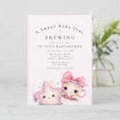 Invitation Bébé Sucré est en train de Brasser (Debout devant)