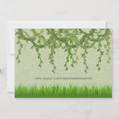 Invitation Bébé sucré et sucré Cheetah Vine l'anniversaire de (Dos)