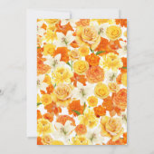 Invitation Bébé super en fleur | Baby shower floral rétro (Dos)