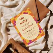 Invitation Bébé super | thème les années 70| Baby shower Flor