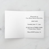 Invitation Bébé sur le chemin (Intérieur)