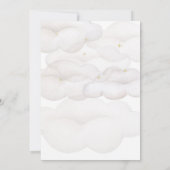 Invitation Bébé sur le chemin Baby shower de cigogne et de ba (Dos)