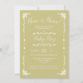 Invitation bébé Talavera mexicaine (Devant)