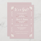 Invitation bébé Talavera mexicaine (Devant / Derrière)