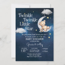 BÉBÉ teddye Ours Twinkle Twinkle Little star