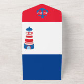 Invitation Bébé Thème Marin Garçon Tout en Un (Dehors)