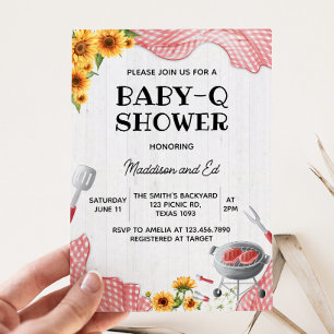 Invitation Bébé Tournesol Q Baby Shower
