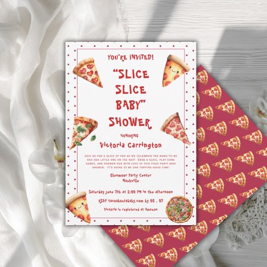 Invitation Bébé tranche bébé adorable Shower pour bébé