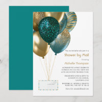 Bébé turquoise et or ou Fête des mariées par courr