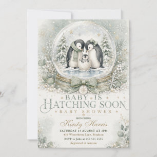 Invitation Bébé va éclore bientôt Baby Shower d'hiver