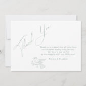 Invitation Bébé Vert Floral Timeless Vintage (Dos)