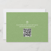 Invitation Bébé vert mignon jumeaux Botanique Deux pois dans  (Dos)