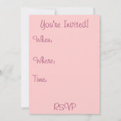 Invitation Bébé vintage (Dos)