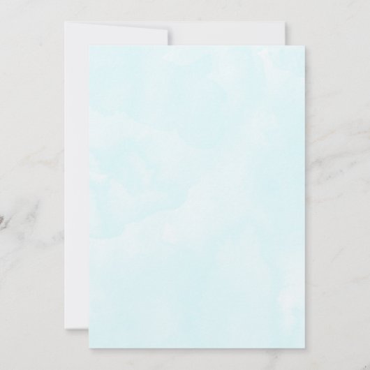 Invitation Bébé Whimsical dans un ballon fête d'anniversaire (Dos)