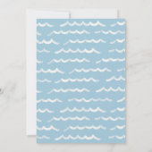 Invitation Bébés à bord Surf de plage Baby shower jumeau (Dos)