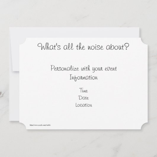 Invitation Bébés aigrettes (Dos)