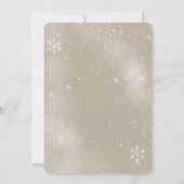 Invitation Bébés animaux dans une forêt d'hiver blanche (Dos)