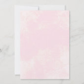 Invitation Bébé's Breath and Pink Roses Rustic Birthday Party (Dos)