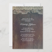 Invitation Bébé's Breath Mason Jar Rustic Photo Graduation (Dos)