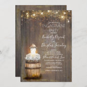 Invitation Bébé's Breath Rustic Lantern Party (Devant / Derrière)