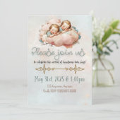 Invitation Bébés jumeaux garçons (Debout devant)