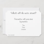 Invitation Bébés oiseaux (Dos)