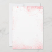 Invitation Bébés Triplet mignonnes Baby shower Floral rose Mo (Dos)