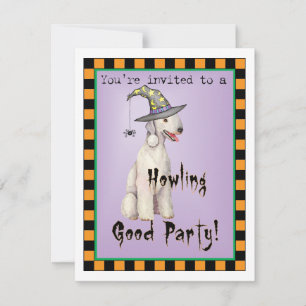Invitation Bedlington Terrier Halloween