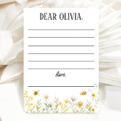 Invitation Bee 1st Birthday Time Capsule Card