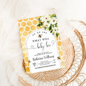 Invitation Bee Baby Honey Bee Genre Reveal
