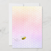 Invitation Bee Bridal douche arc-en-ciel de verdure mariée à  (Dos)