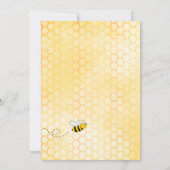 Invitation Bee Bridal soleil fleurs de douche verte mariée à  (Dos)