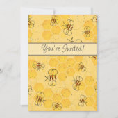 Invitation Bee Buzzing Honey Bees mignonne (Devant)