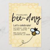Invitation Bee-Day (Devant / Derrière)