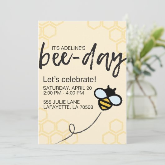 Invitation Bee-Day (Debout devant)