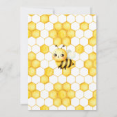 Invitation Bee Genre Révéler Africain Américain Bébé Garçon F (Dos)