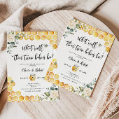 Invitation Bee jumeaux genre révéler l'invitation