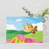 Invitation Bee Monster mignonne mais Déplaisante dans un cham (Debout devant)