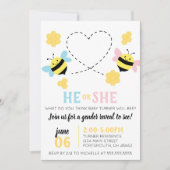 Invitation Bee Them Genre Reveal Party (Devant)