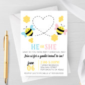 Invitation Bee Them Genre Reveal Party