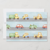 Invitation Beep de miel Zoom Transport Anniversaire Fête Invi (Dos)