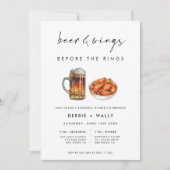 Invitation Beer and Wings Before the Rings Rehearsal Dinner (Devant)