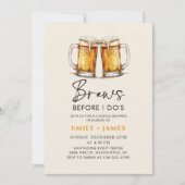 Invitation Beer Casual Couples Wedding Bridal Shower (Devant)