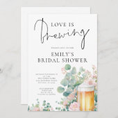 Invitation Beer Love is Brewing Bridal Shower (Devant / Derrière)
