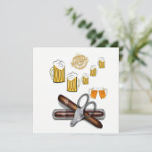 Invitation Beer Party Invitation (Debout devant)